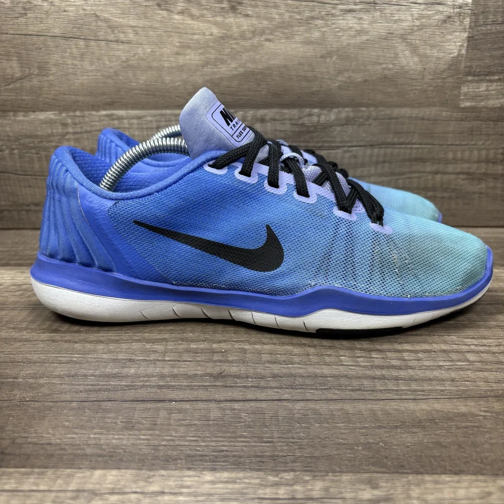 Nike Flex Supreme TR 5 Blue Purple Womens US Size 8 EUR 39 898472-400 Sneakers